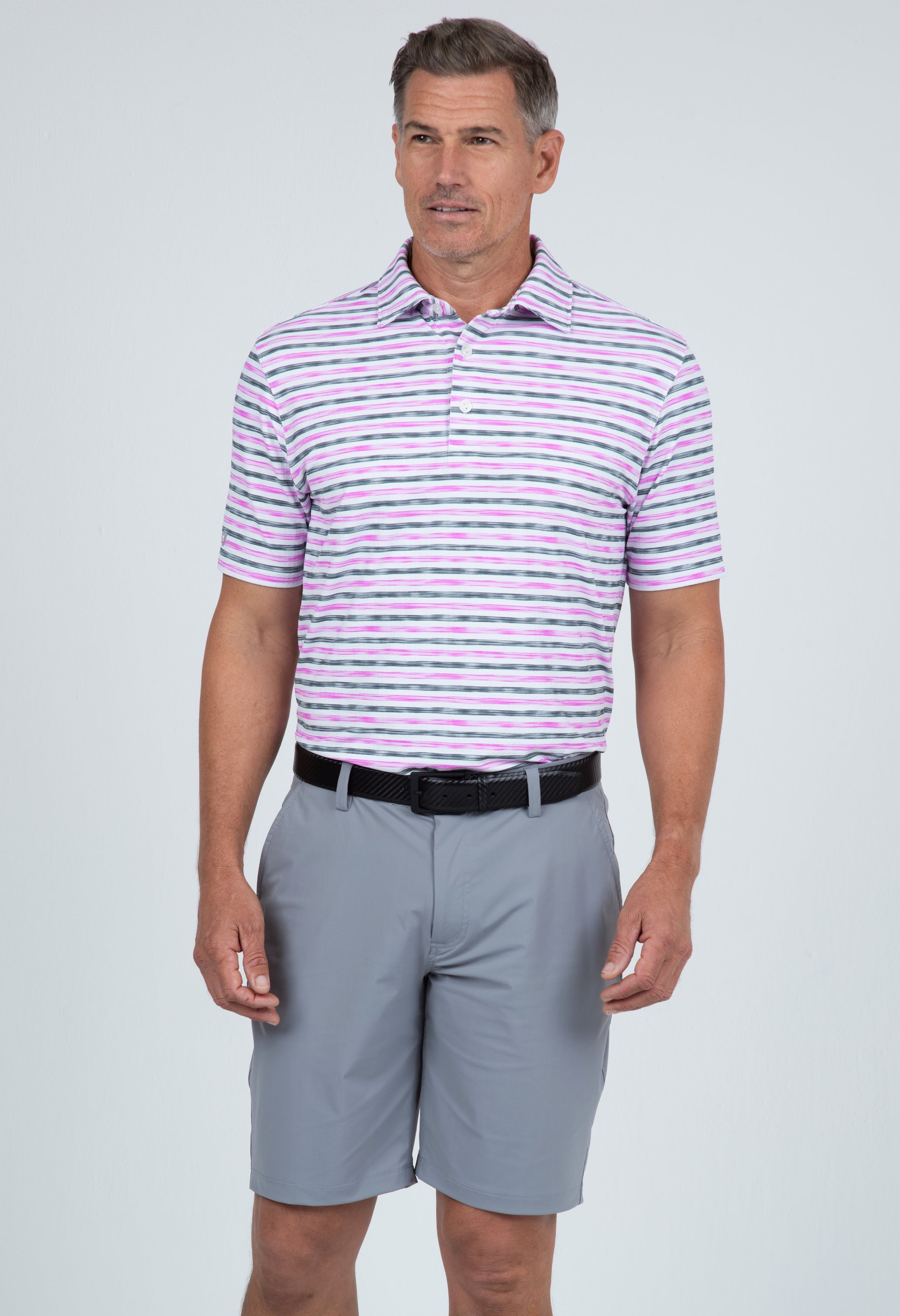 Landon Print Short Sleeve Polo – 94163 (Modern Fit)