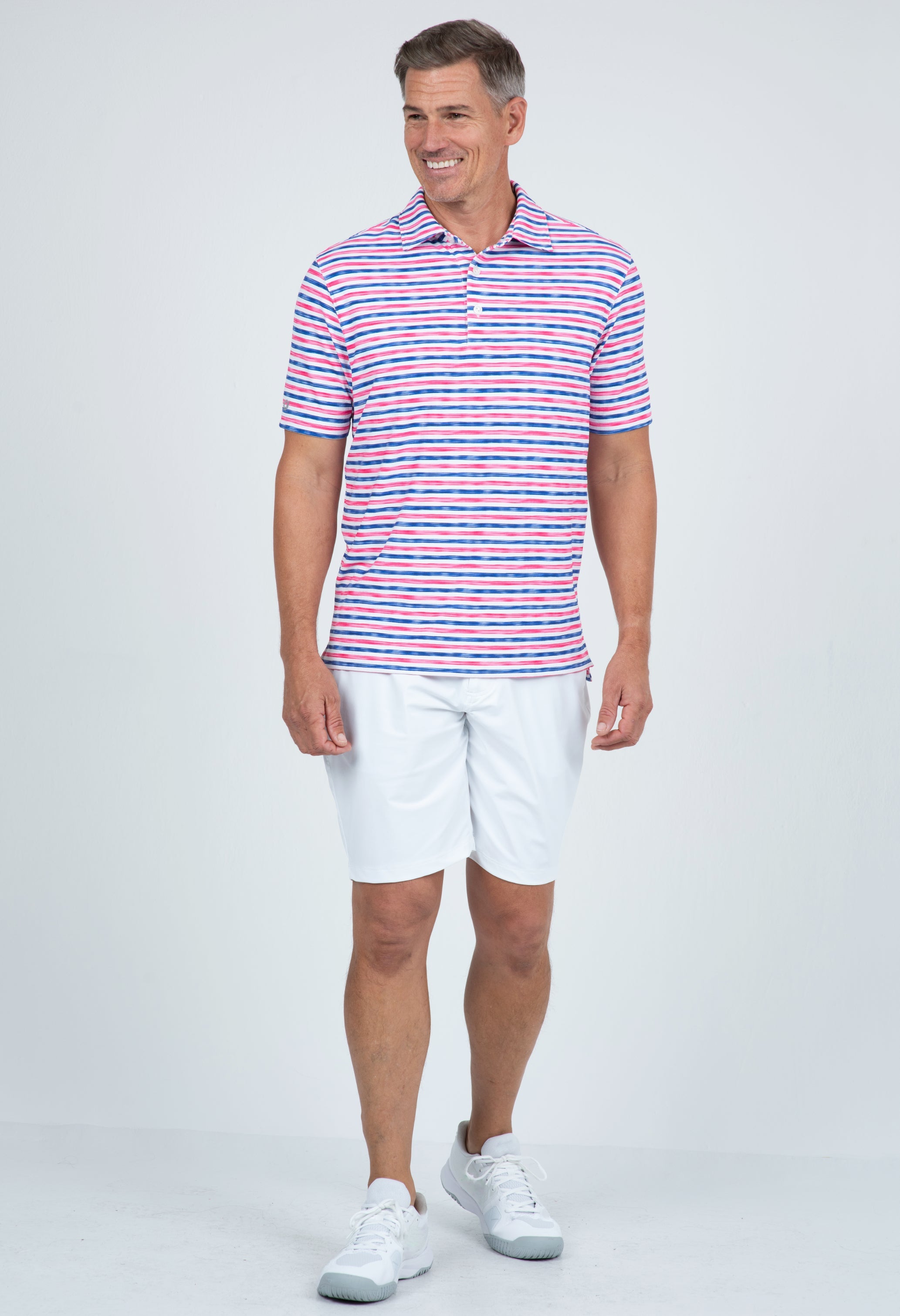 Landon Print Short Sleeve Polo – 94163 (Modern Fit)