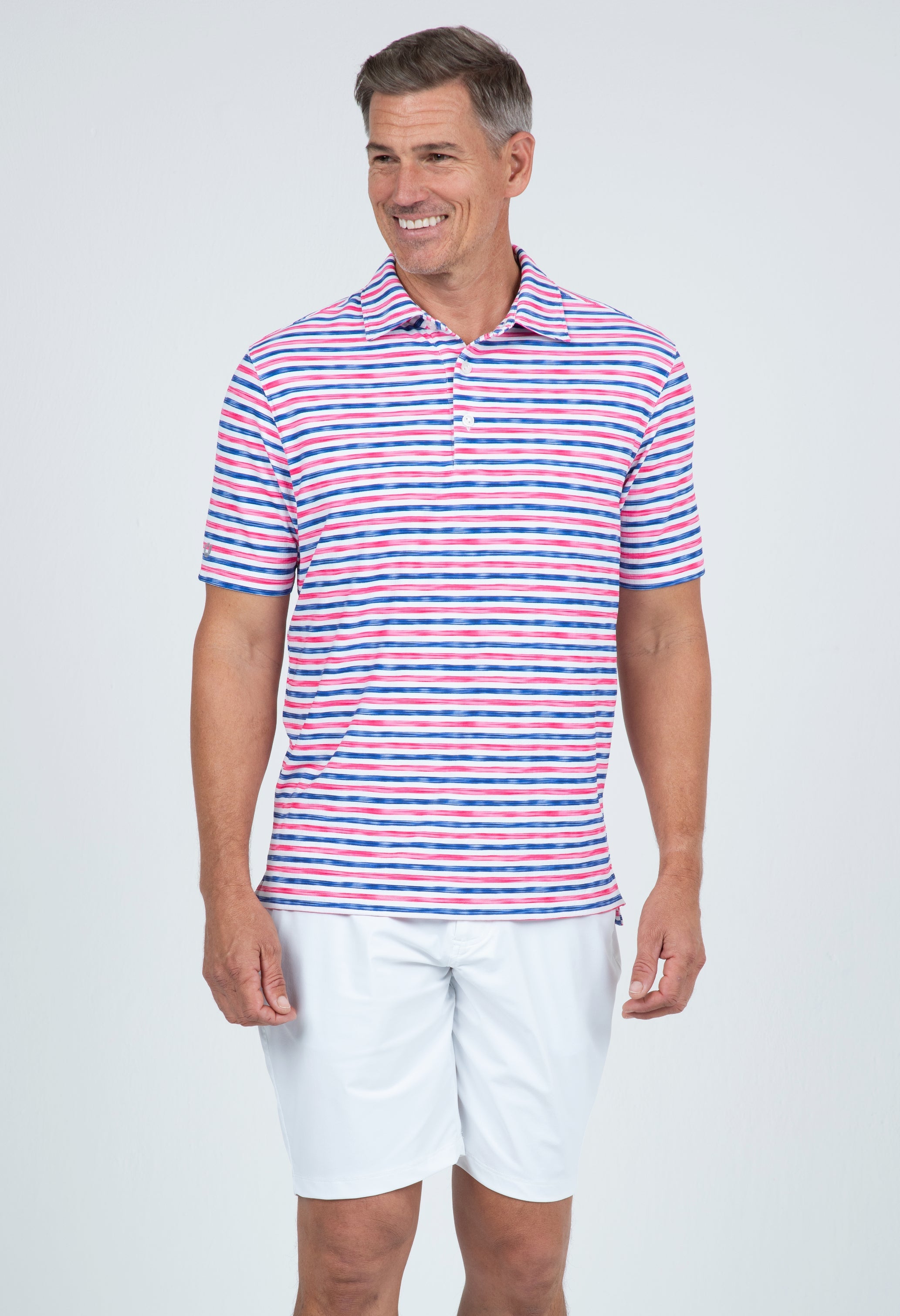 Landon Print Short Sleeve Polo – 94163 (Modern Fit)