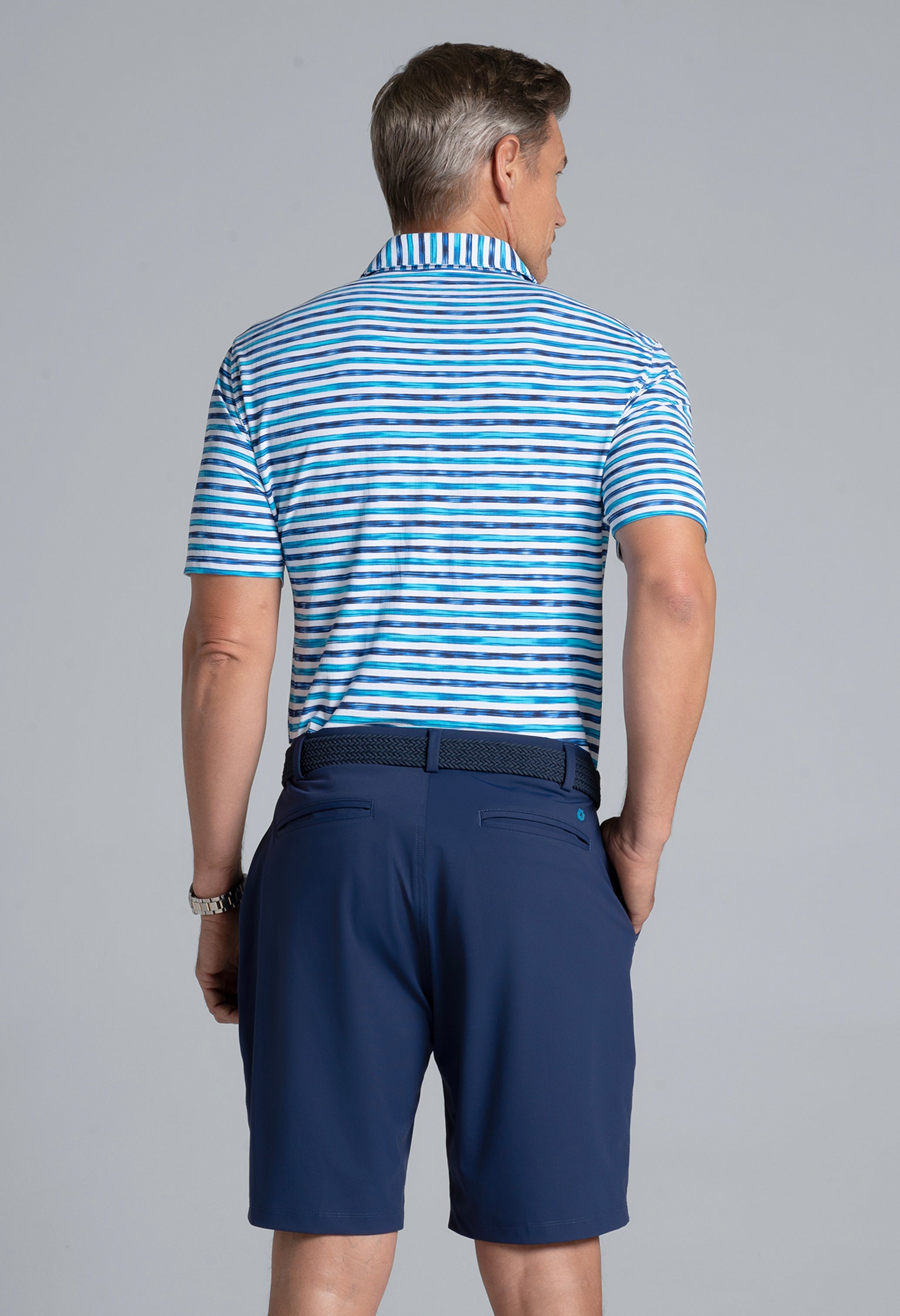 Landon Print Short Sleeve Polo – 94163 (Modern Fit)