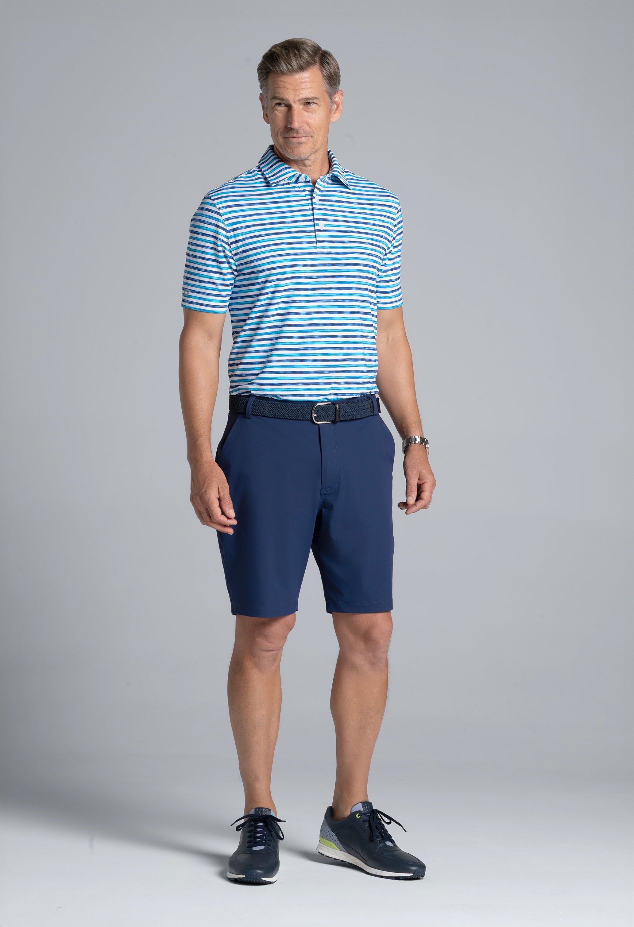 Landon Print Short Sleeve Polo – 94163 (Modern Fit)