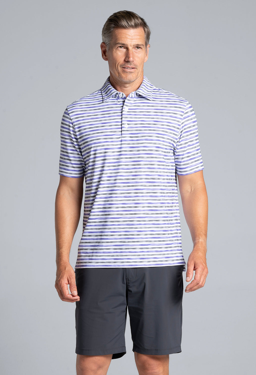 Landon Print Short Sleeve Polo – 94163 (Modern Fit)