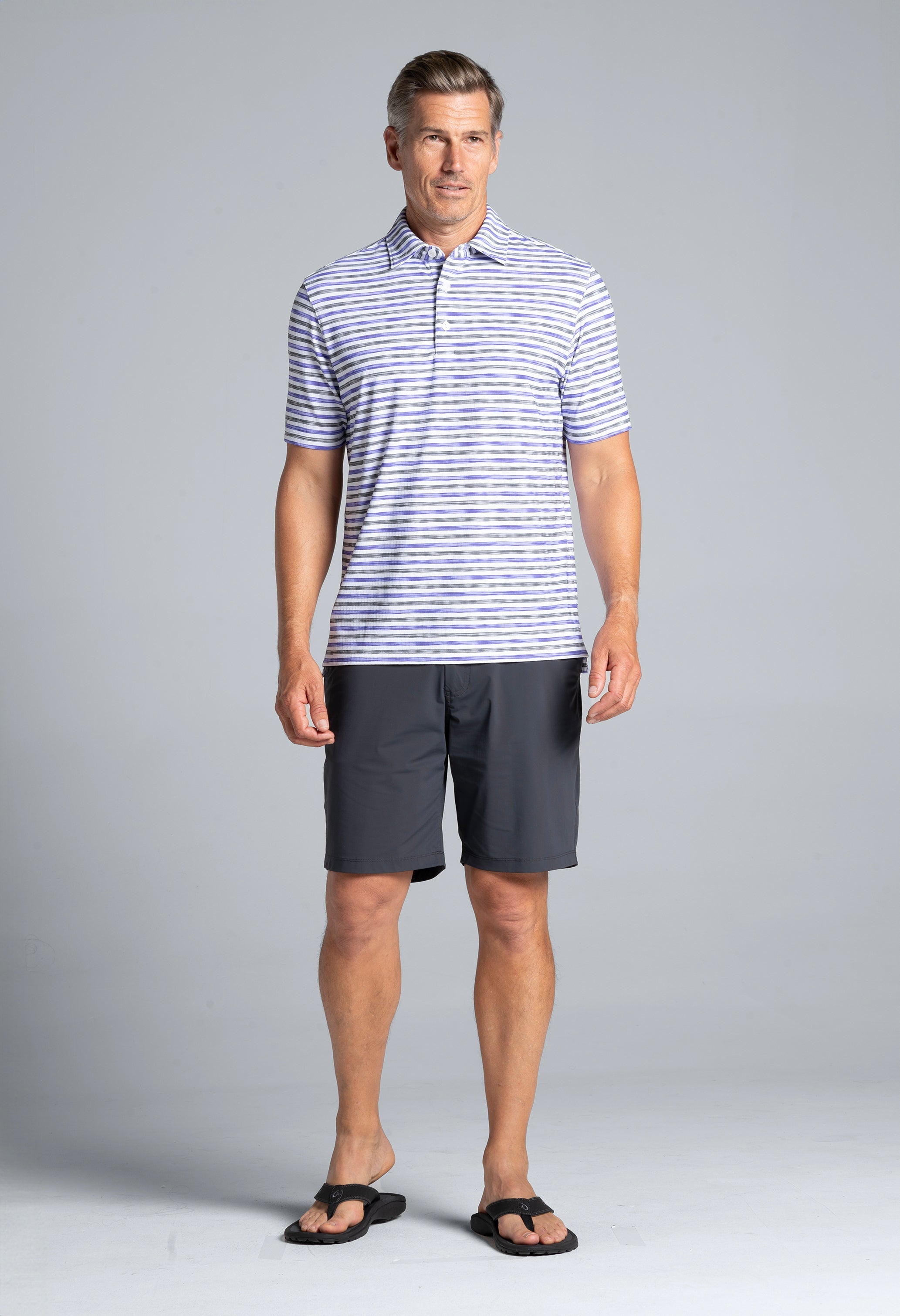 Landon Print Short Sleeve Polo – 94163 (Modern Fit)