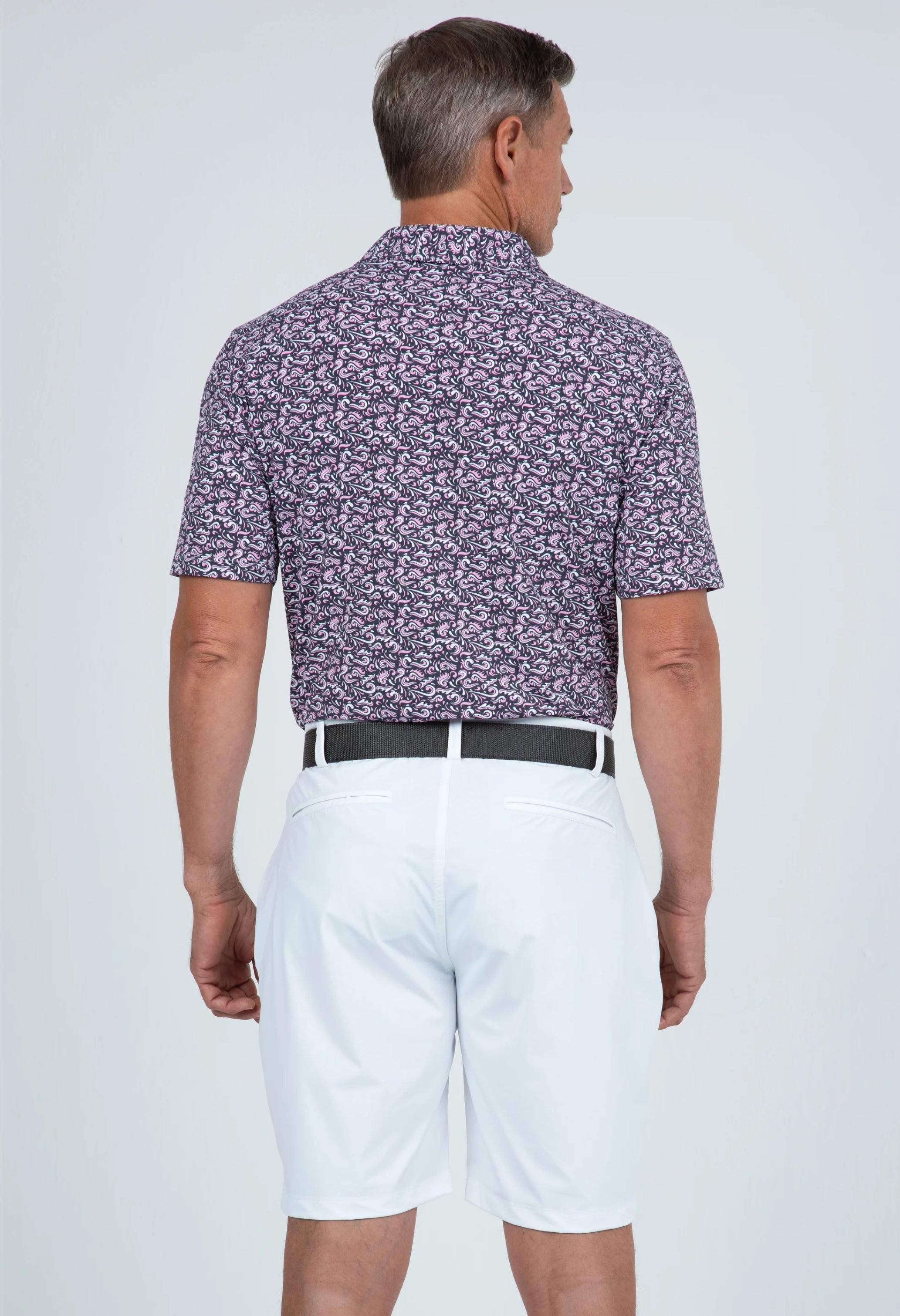 Splash Print Short Sleeve Polo – 94165 (Modern Fit)
