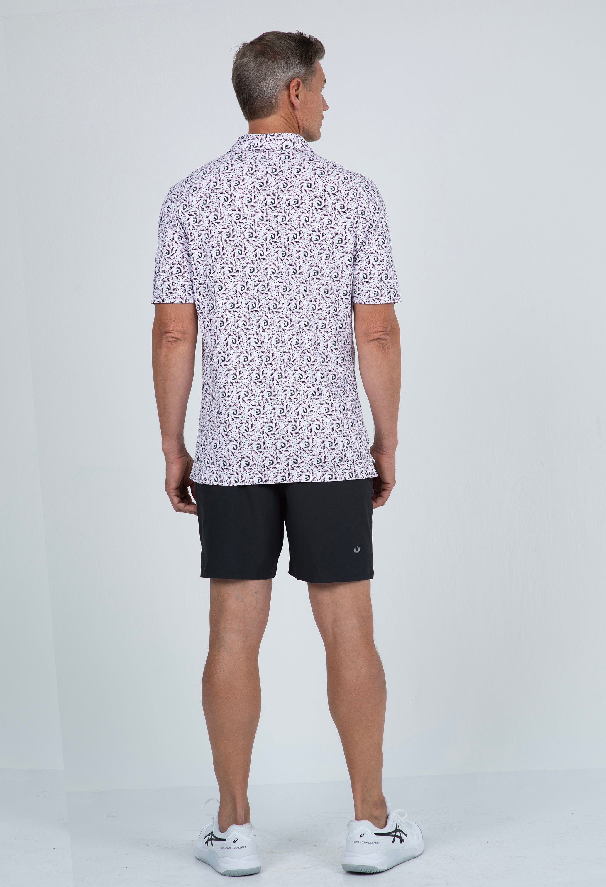Big Wave Print Short Sleeve Polo – 94166 (Modern Fit)