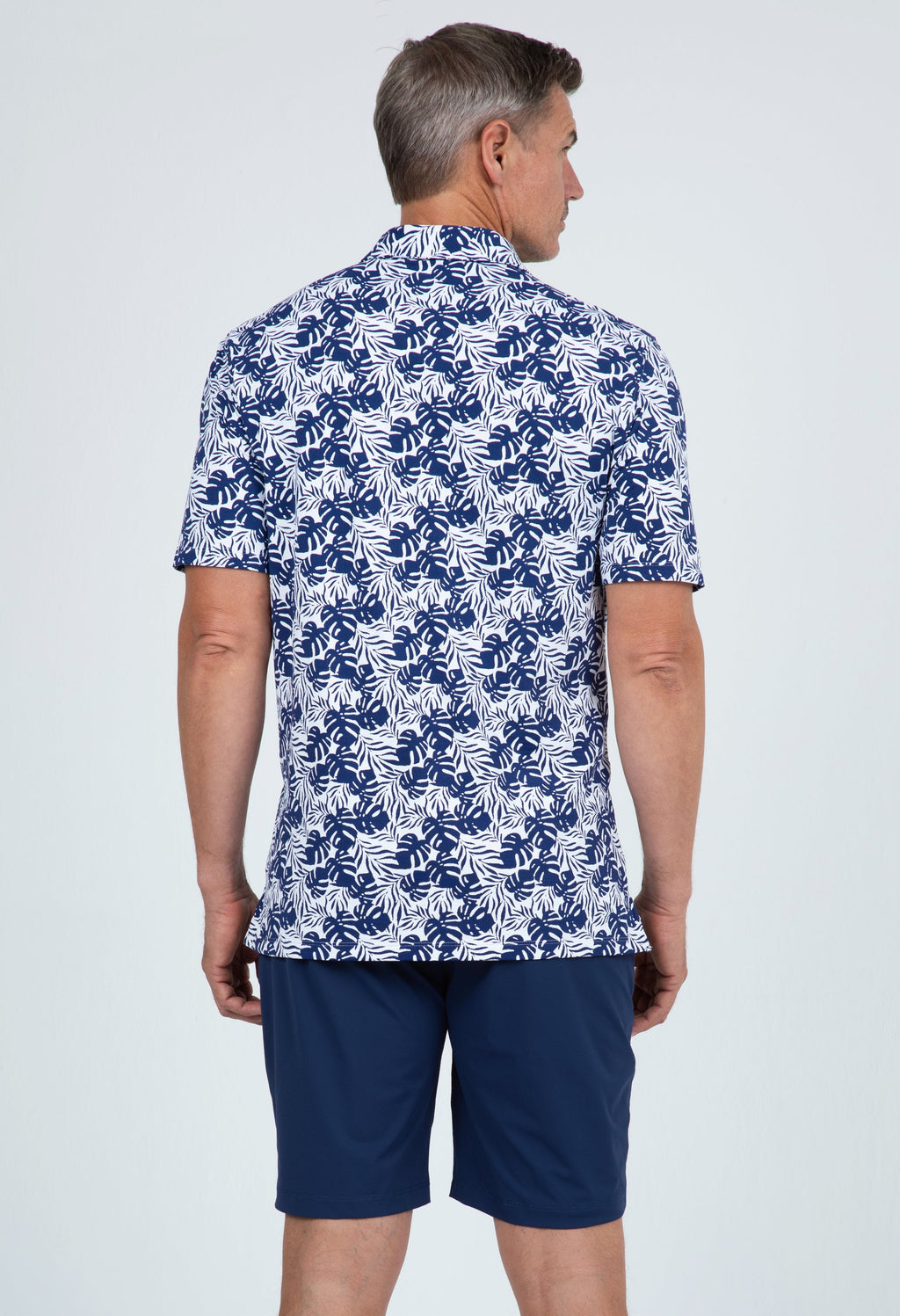 Tropical Print Short Sleeve Polo – 94168 (Modern Fit)