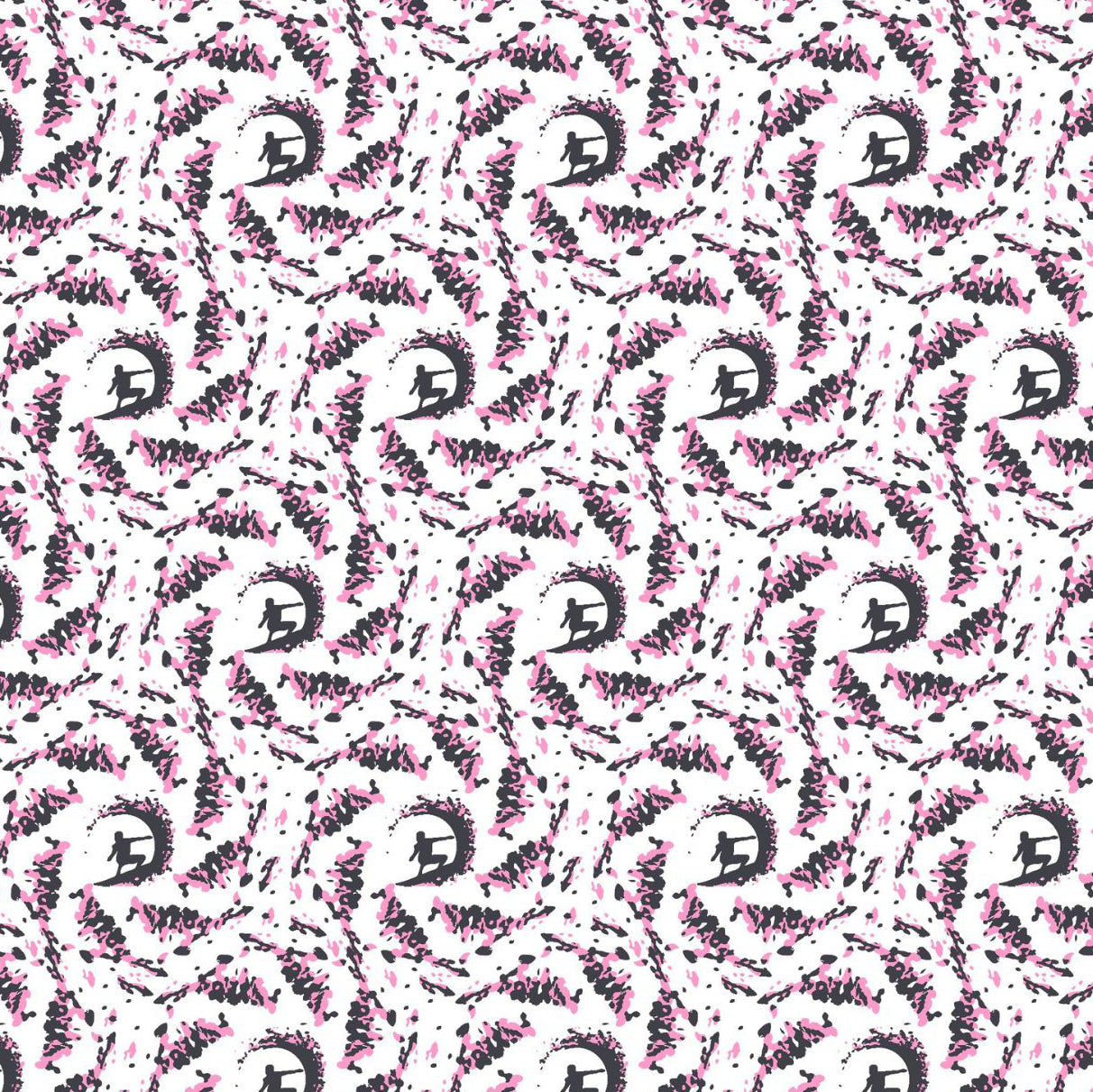 Big Wave Print Short Sleeve Polo – 94166 (Modern Fit)