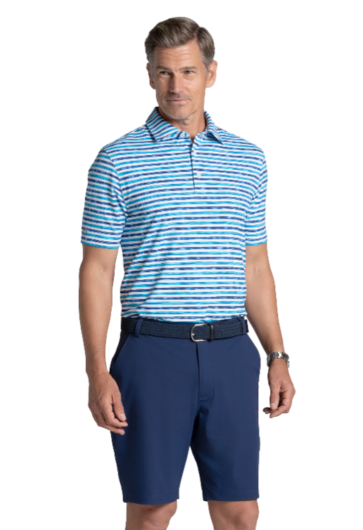 Landon Print Short Sleeve Polo – 94163 (Modern Fit)