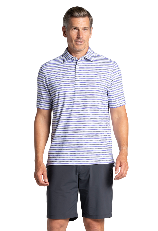 Landon Print Short Sleeve Polo – 94163 (Modern Fit)